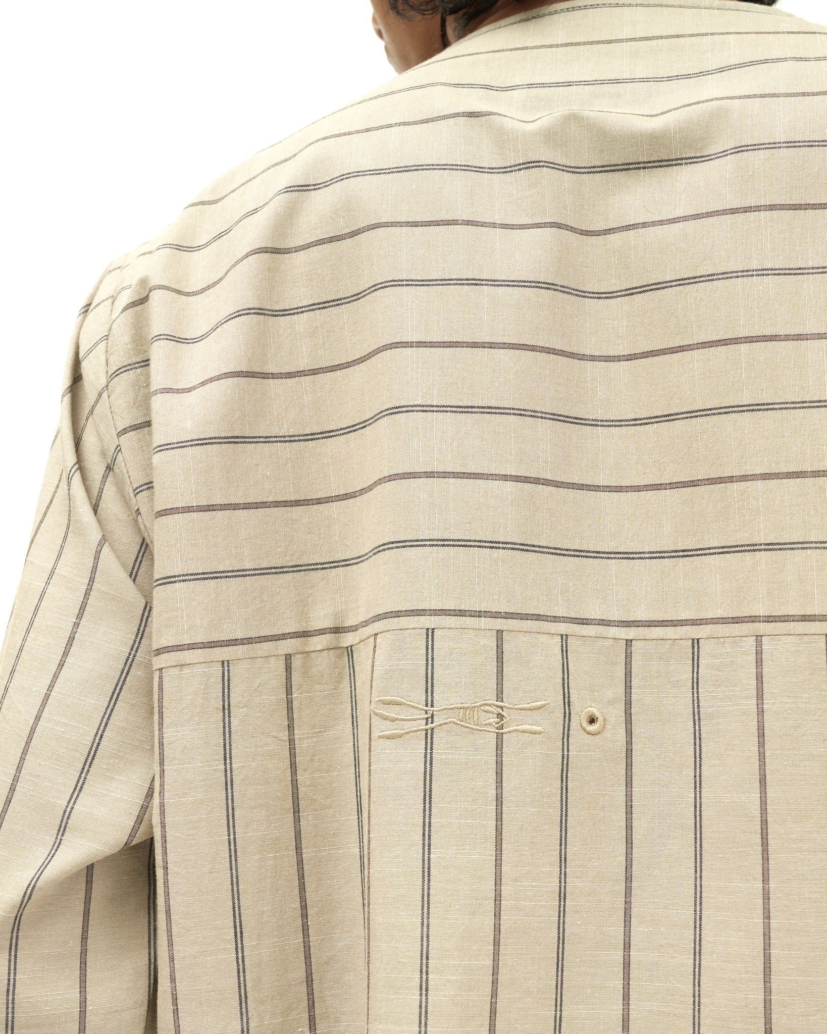 Men: Galah Buttoned Shirt (Grey Stripe)