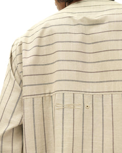 Men: Galah Buttoned Shirt (Grey Stripe)