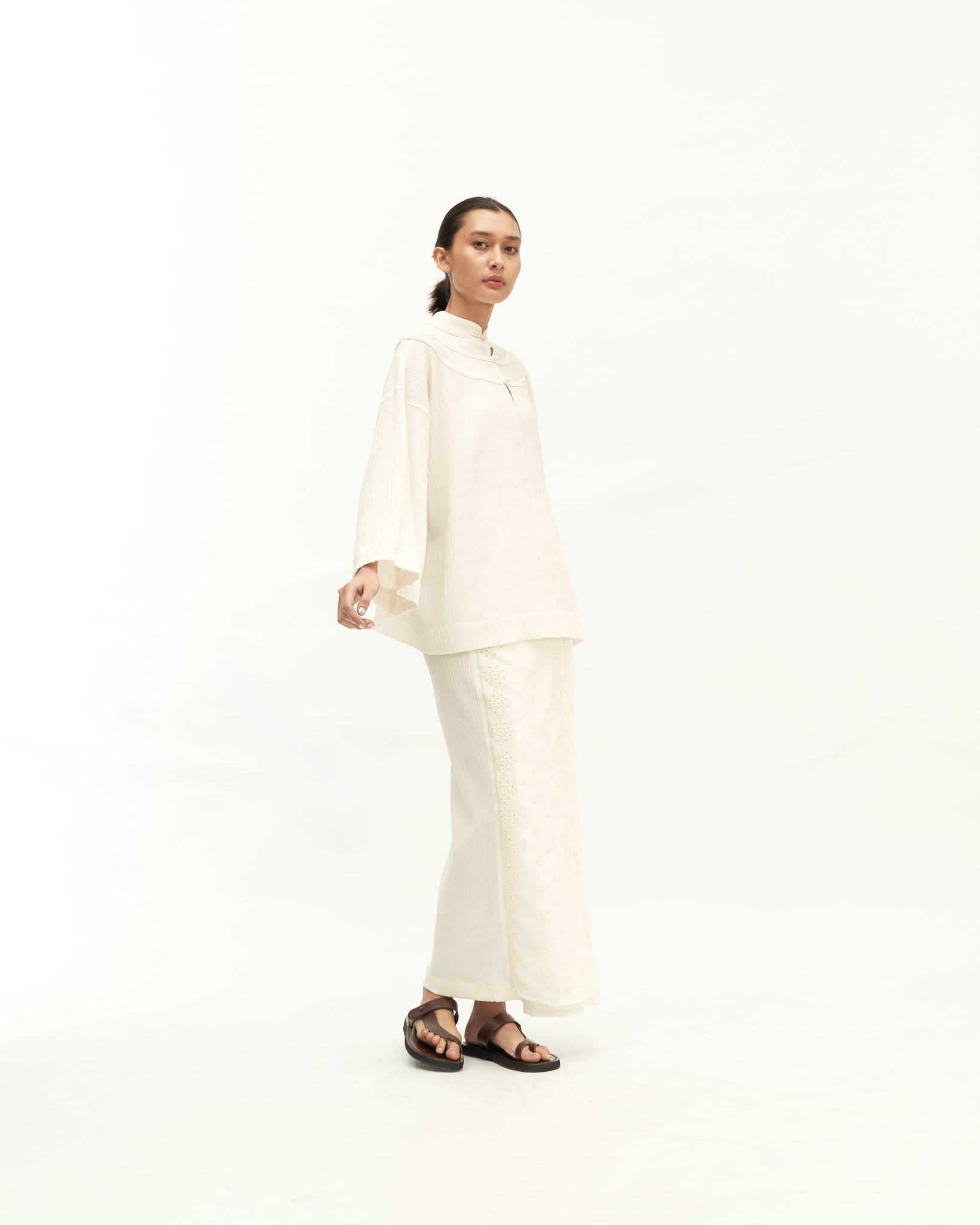 Women: Subuh Wrapped Skirt (Off White)