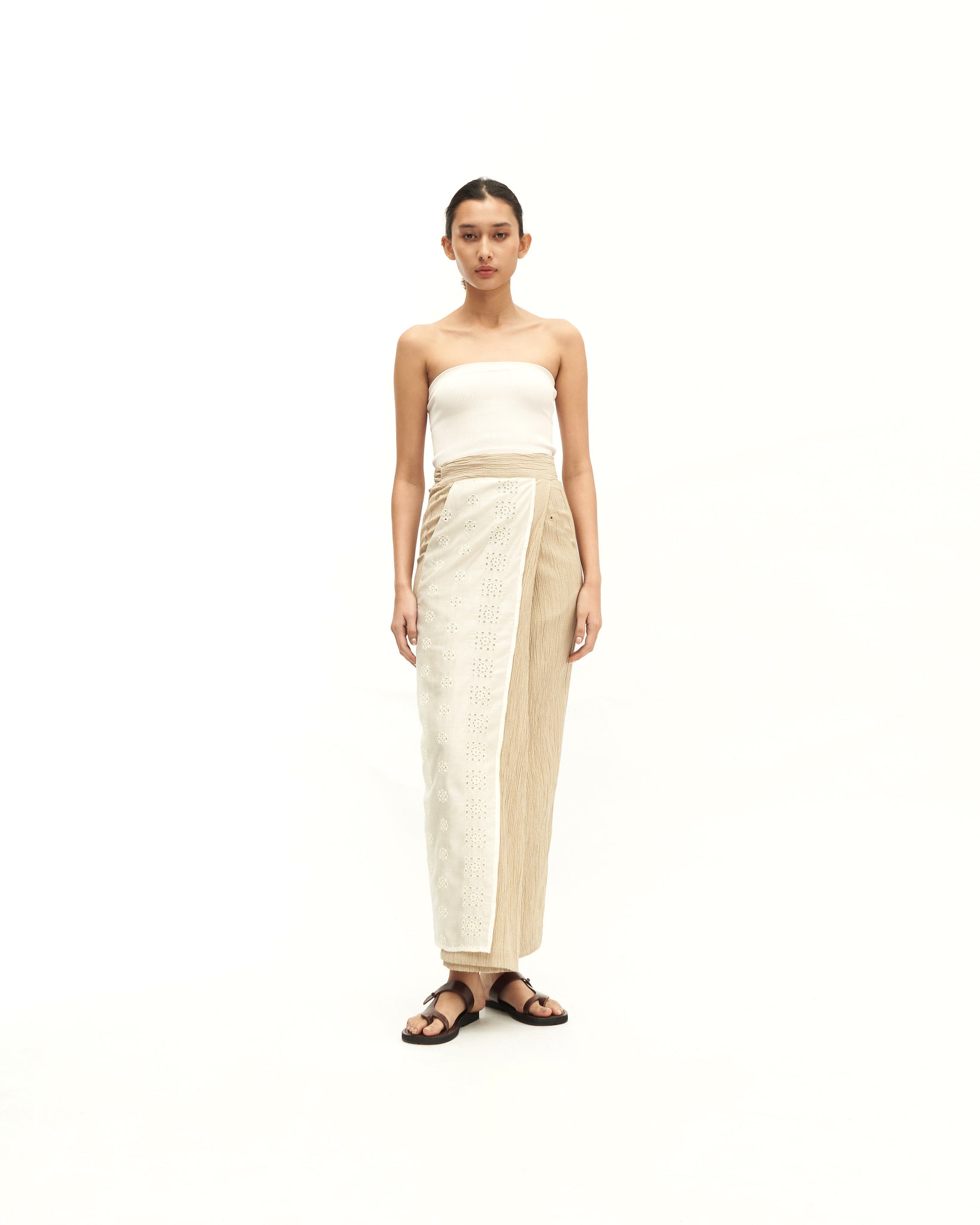Women: Subuh Wrapped Skirt (Eggshell)