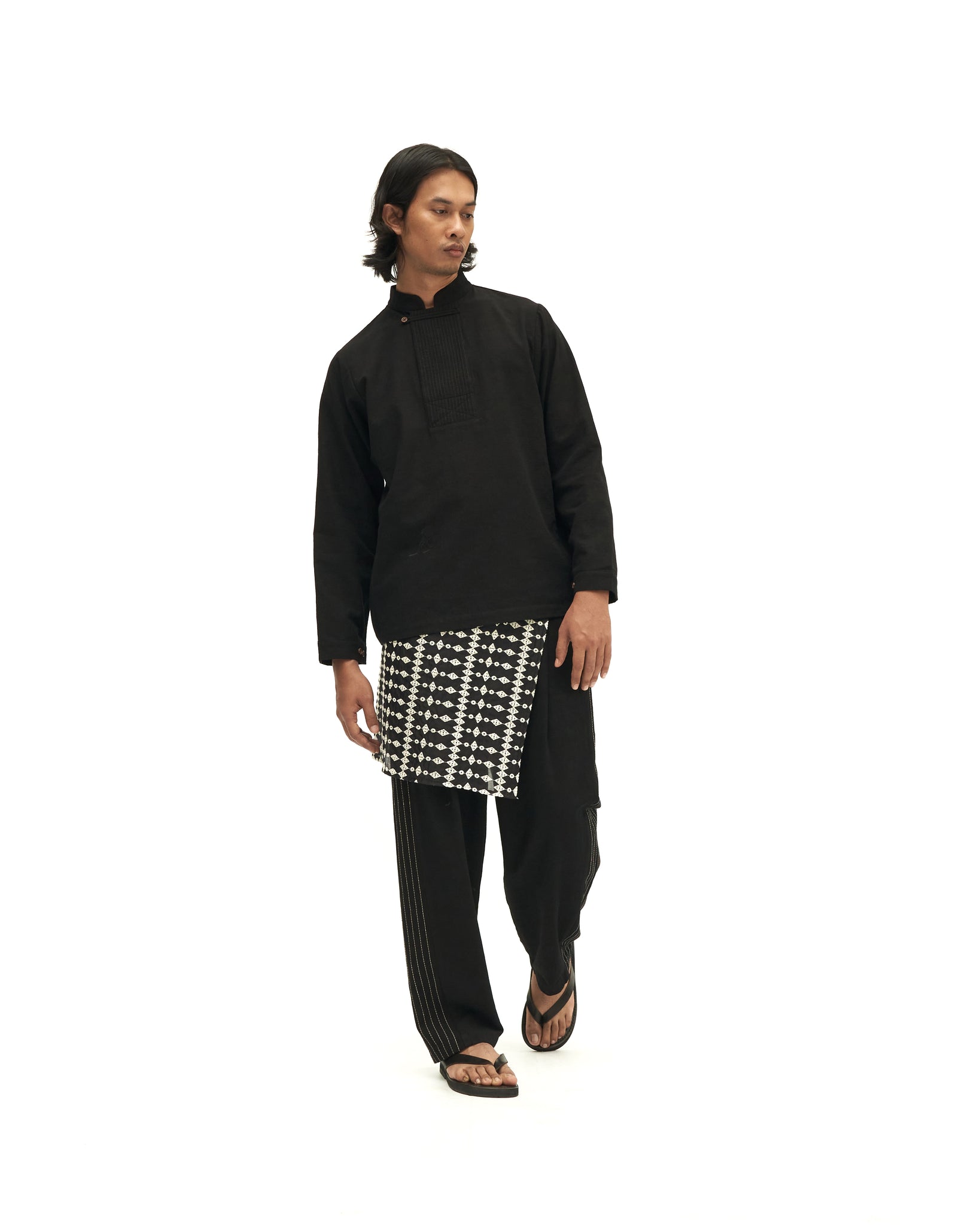 Men: Mao Baju Melayu (Black)