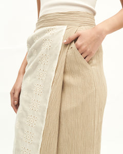 Women: Subuh Wrapped Skirt (Eggshell)