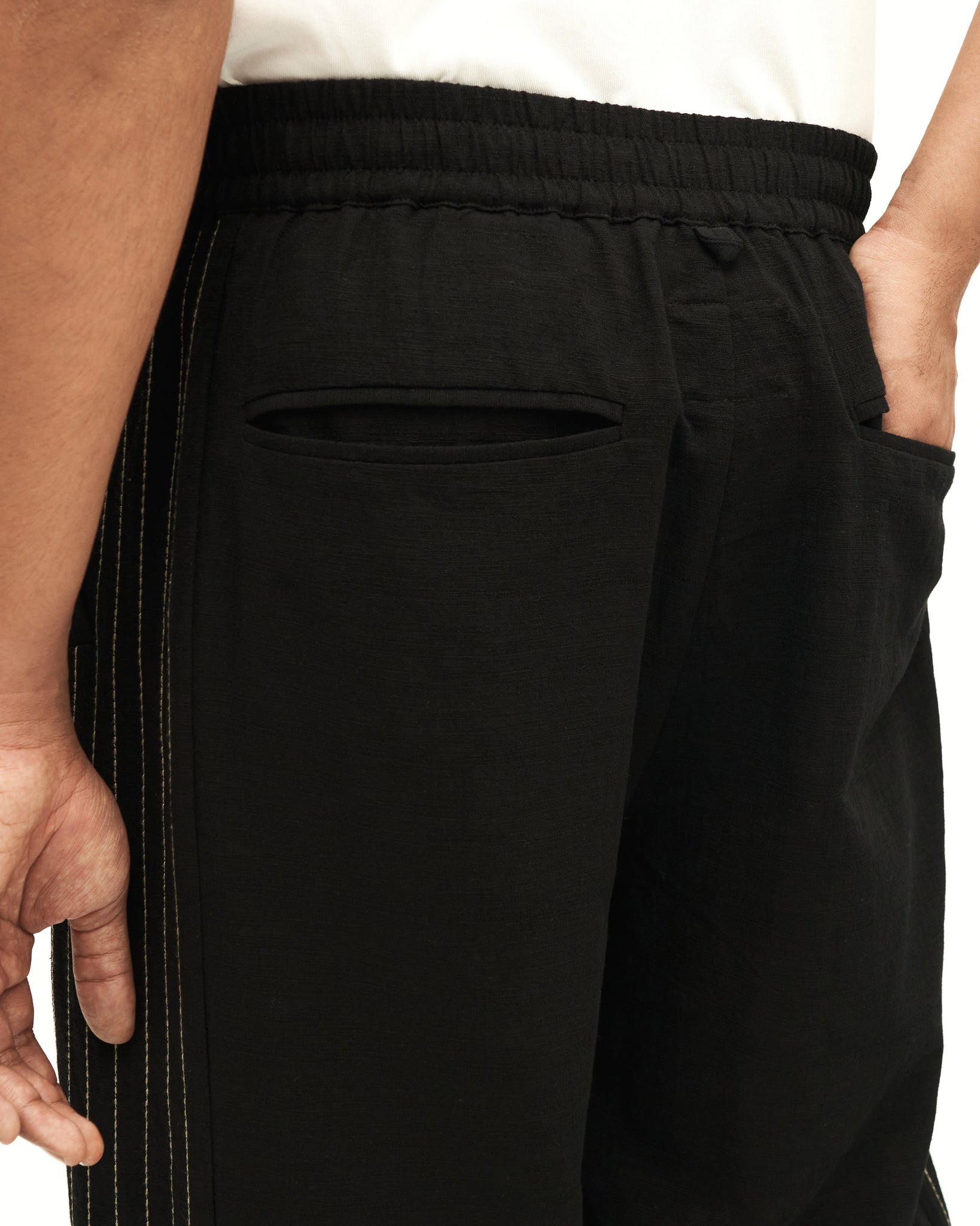 Men: Mao Straight Pants (Black)