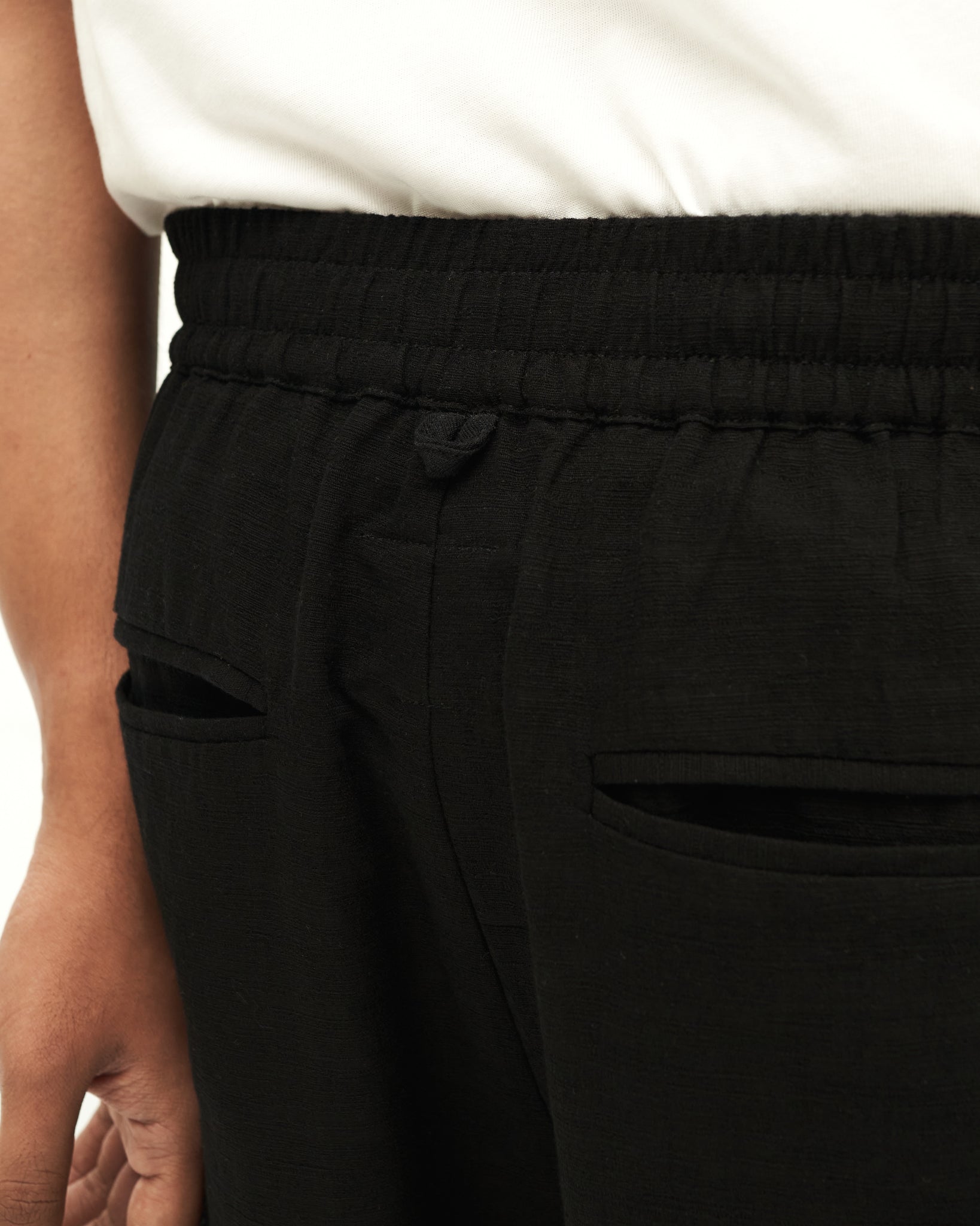 Men: Mao Straight Pants (Black)