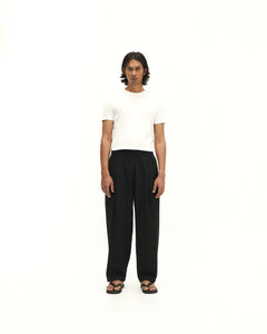 Men: Mao Straight Pants (Black)