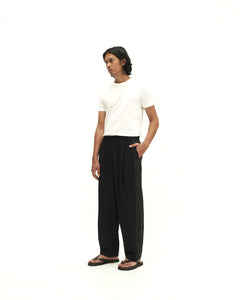 Men: Mao Straight Pants (Black)