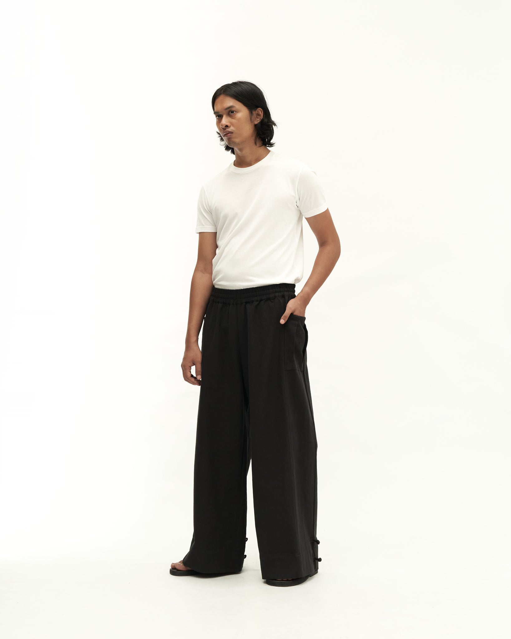 Men: Galah Wide Pants (Black)