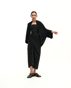 Women: Serikat Loose Outer (Black)