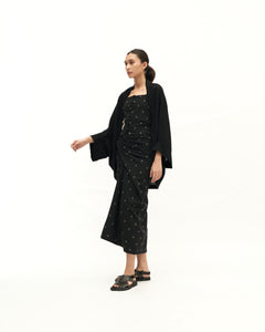 Women: Senja Smocked Top (Black Dots)
