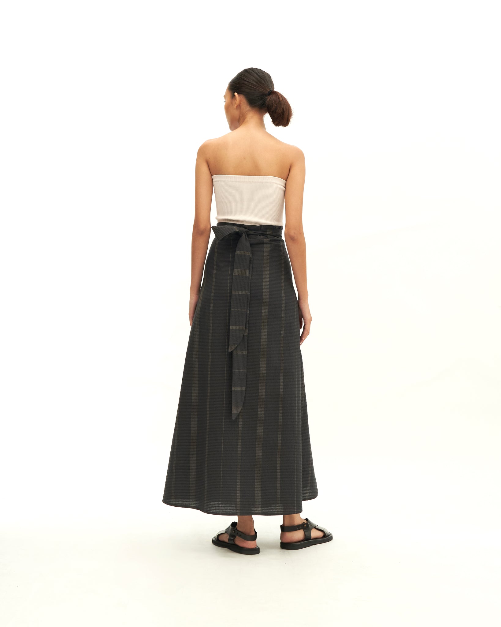 Women: Tàiyáng Pleated Skirt (Dark Blue)