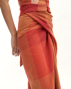 Women: Senja Knot Skirt (Sunset Red)