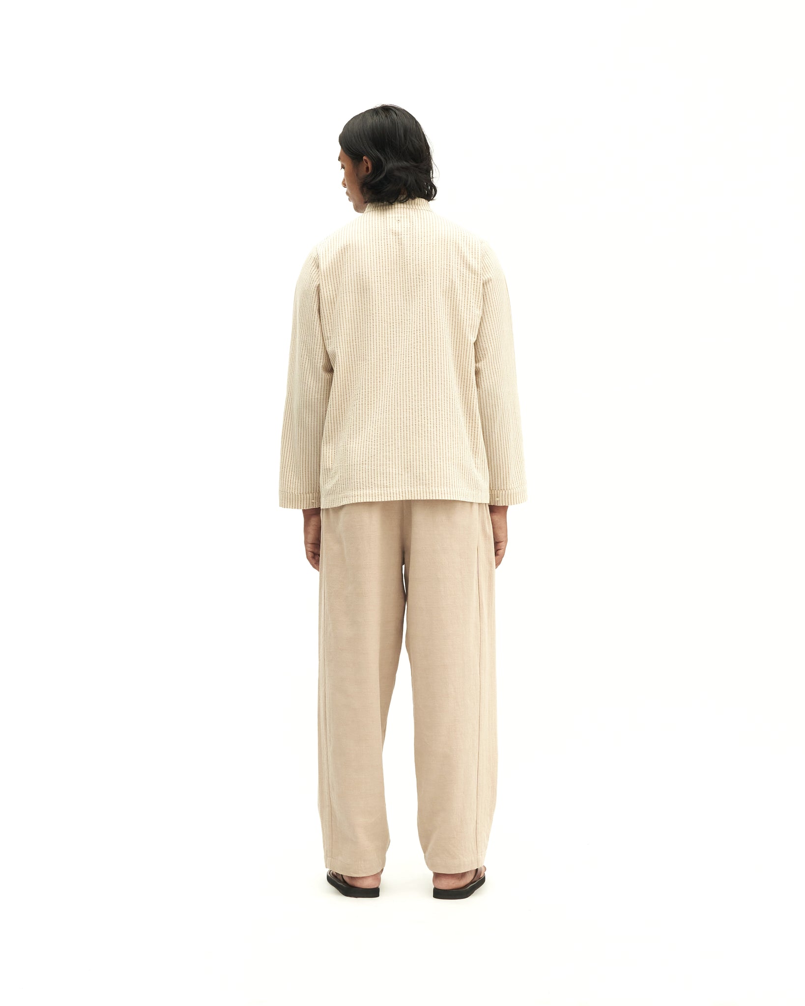 Men: Mao Baju Melayu (Brown Stripe)