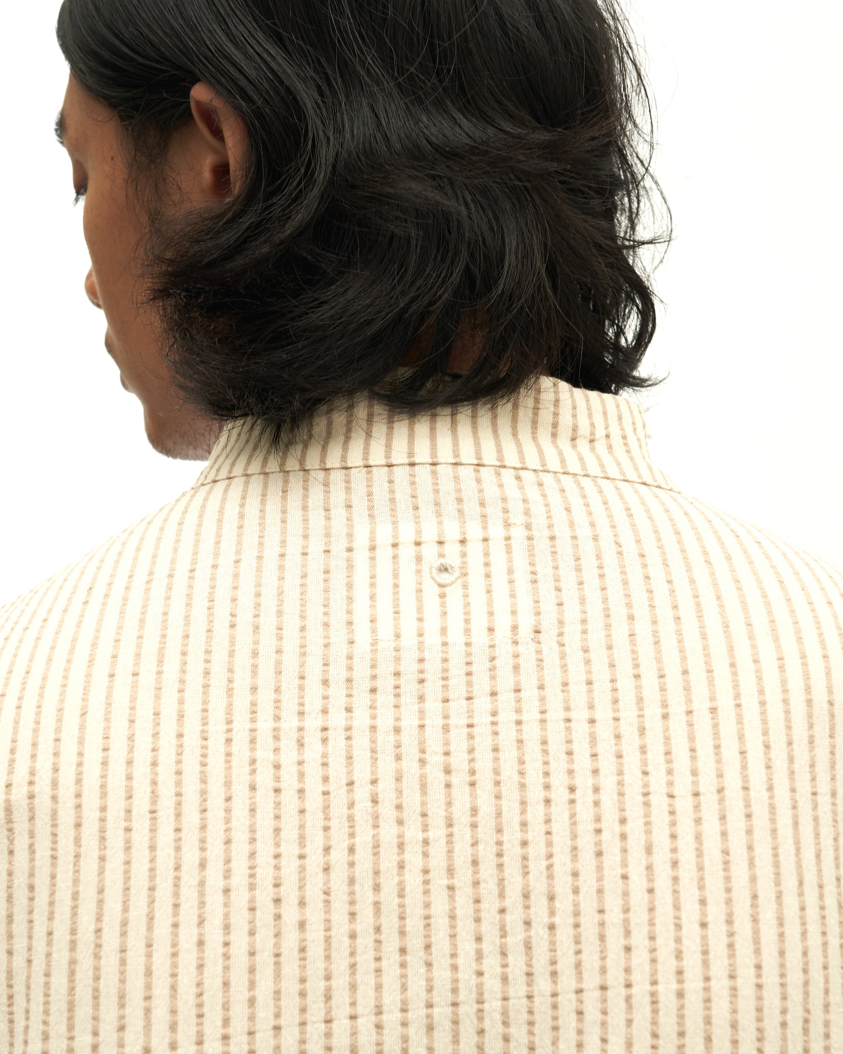 Men: Mao Baju Melayu (Brown Stripe)