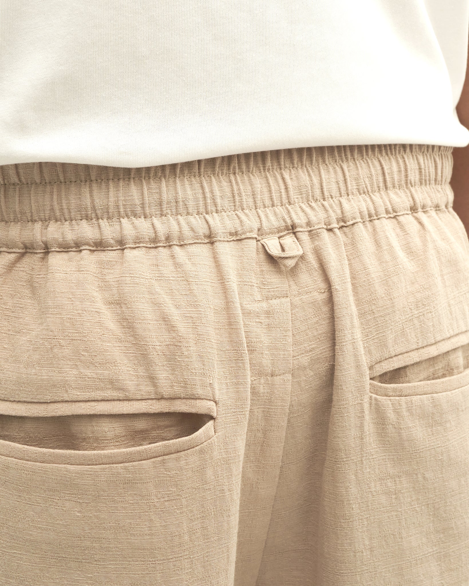 Men: Mao Straight Pants (Stone Grey)