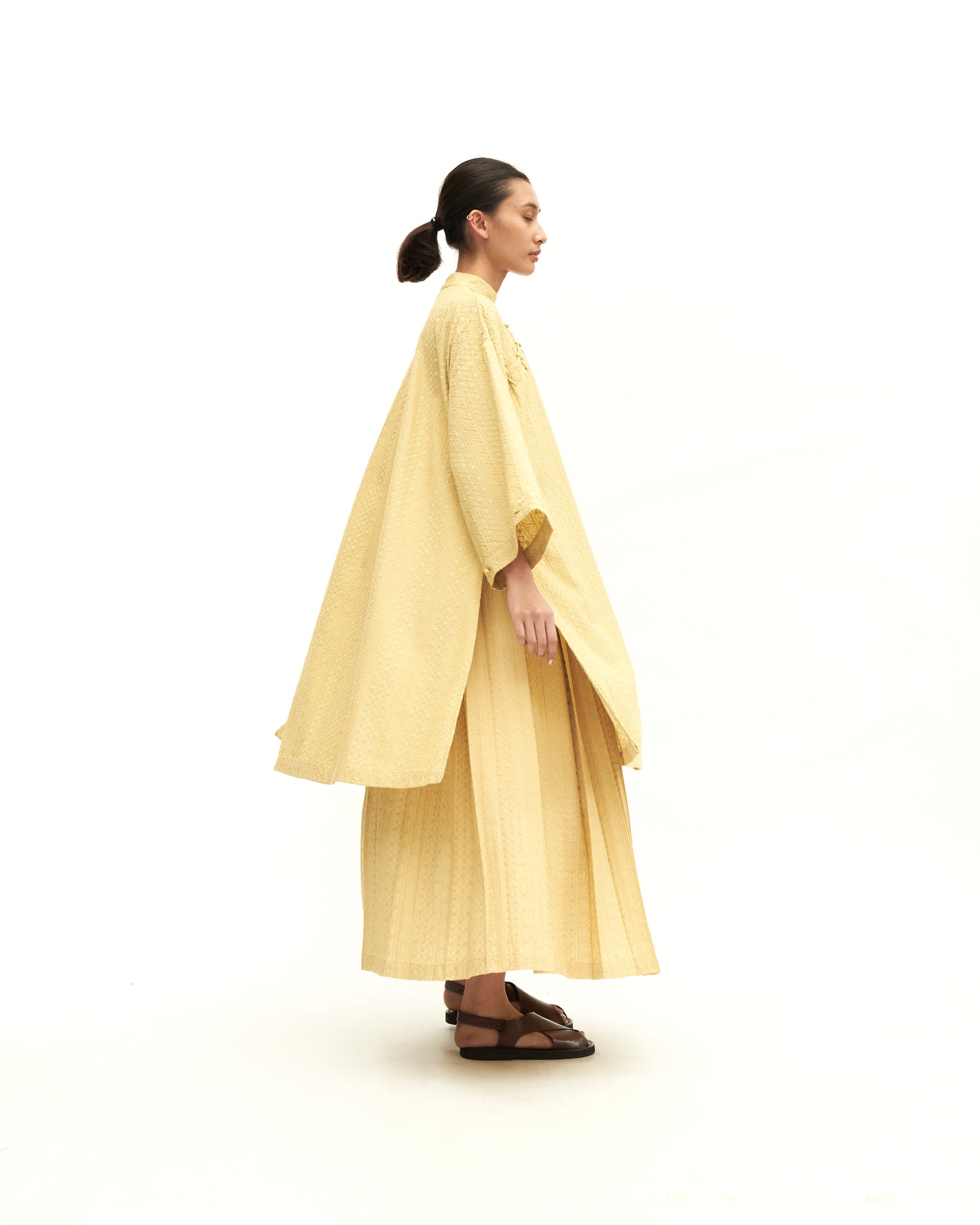 Women: Rasa Pleated Skirt (Chartreuse)