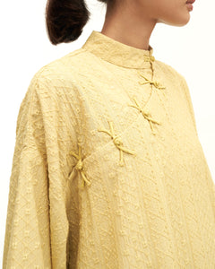 Women: Rasa Loose Kurung Top (Chartreuse)