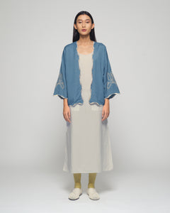 Women: Mekar Linen Loose Kebaya (Glacier Blue)