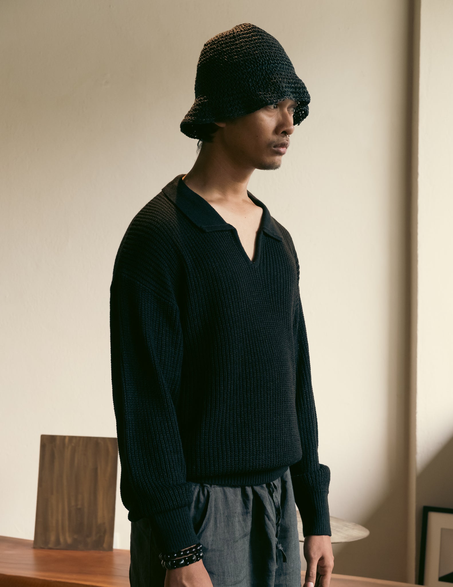 Unisex: The Knitted Jumper (Black)
