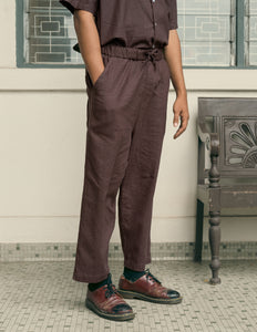 Unisex: The Linen Pants (Dark Brown)