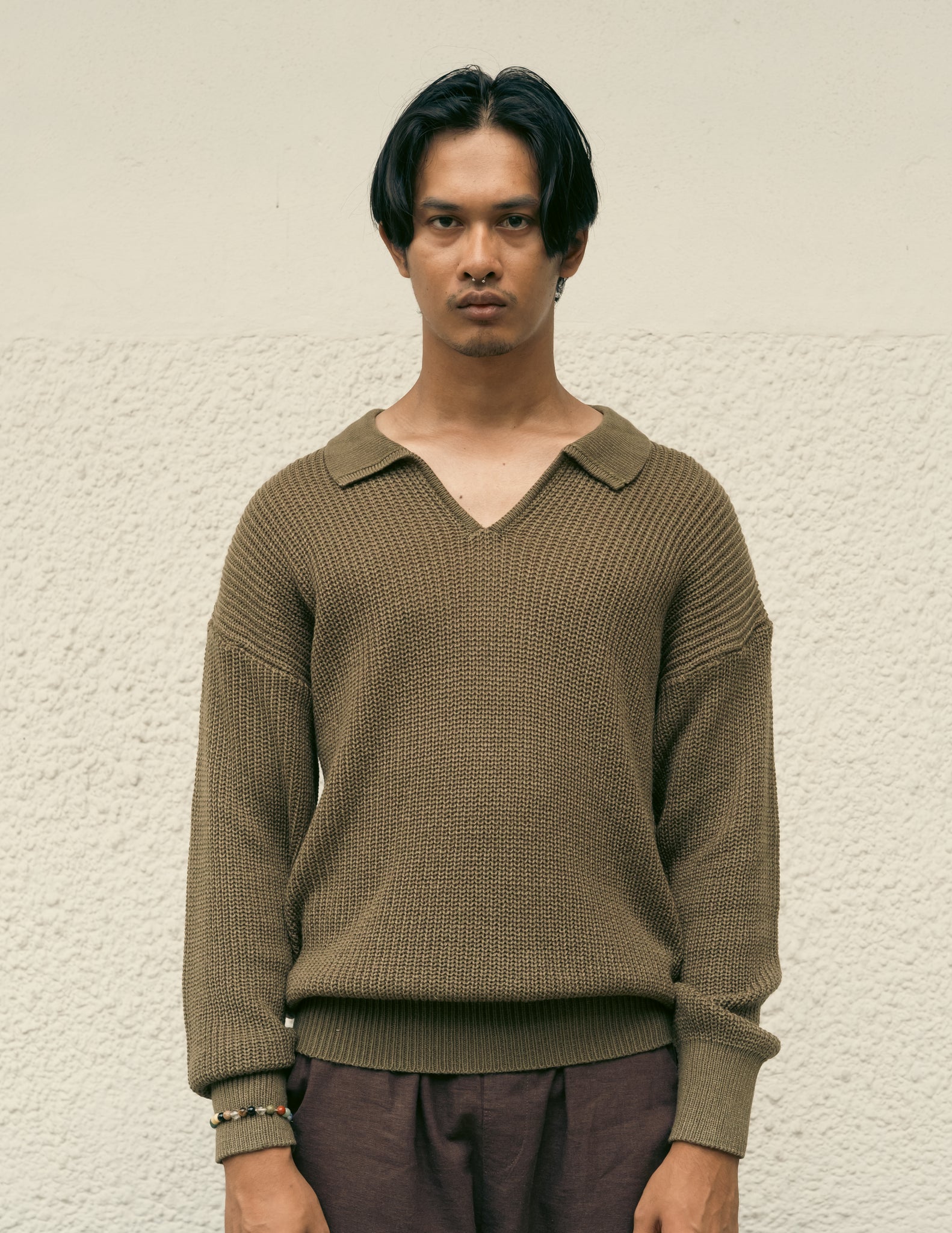Unisex: The Knitted Jumper (Olive)