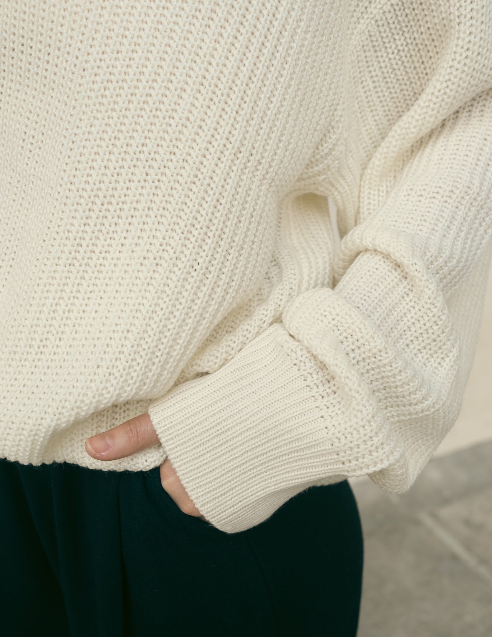 Unisex: The Knitted Jumper (White)