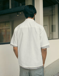 Unisex: The Linen Shirt  (White)