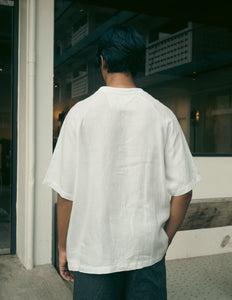 Unisex: The Linen Tee (White)