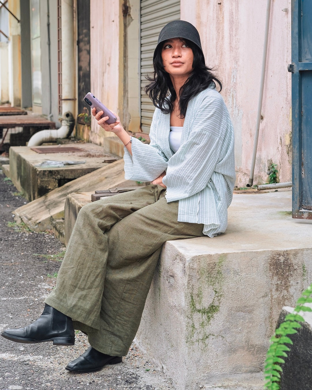 Women: The Loose Kebaya (Stripe Green)