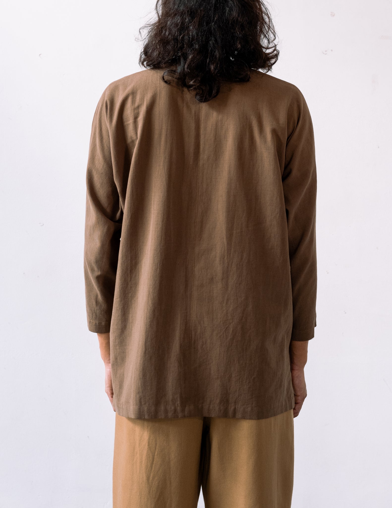 Unisex: The Gelap Kurta ( Dark Taupe)