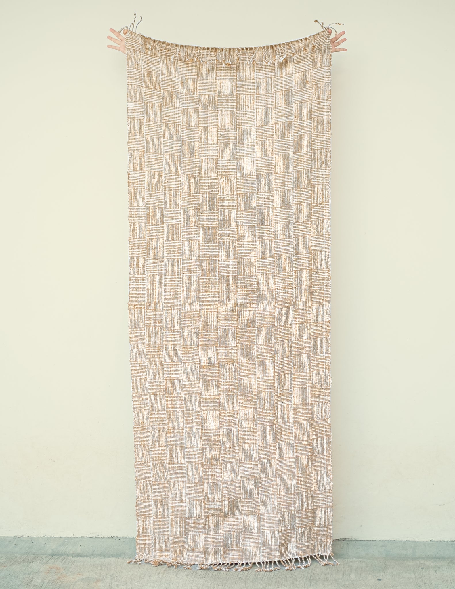 The Natural Dyed Throw (Brown Checks)