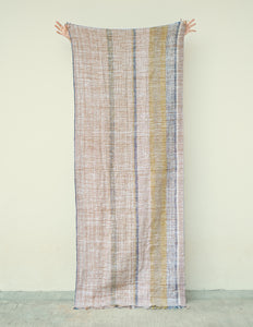 The Natural Dyed Throw (Brown Stripes)