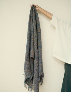 The Natural Dyed Throw (Blue Checks)