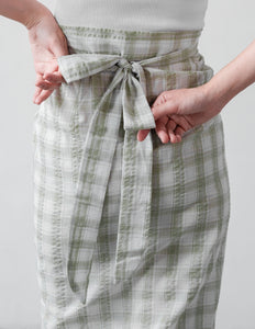 Women: The Wrapped Sarung (Plaid Green)