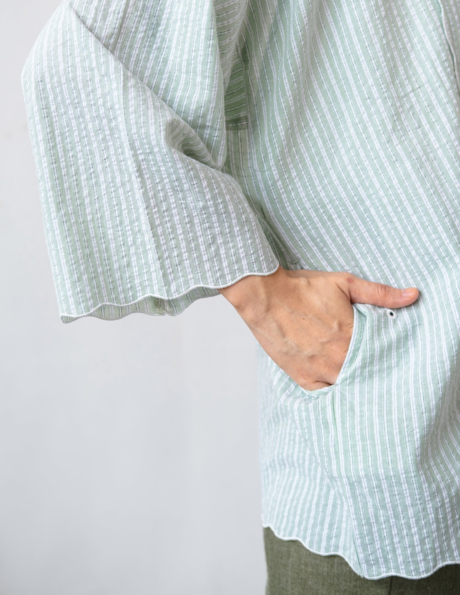 Women: The Loose Kebaya (Stripe Green)