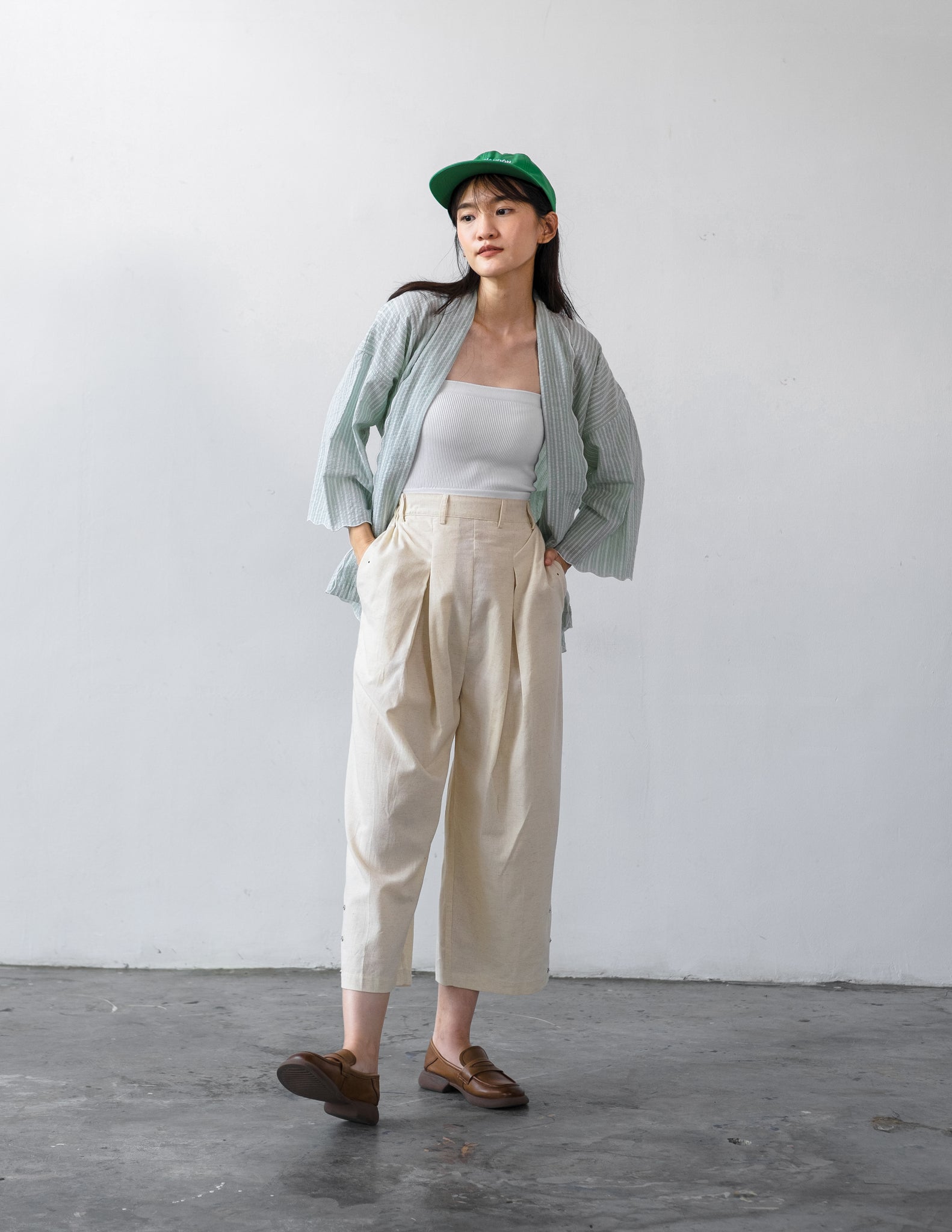 Women: The Loose Kebaya (Stripe Green)