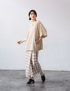 Women: The Wrapped Sarung (Plaid Brown)