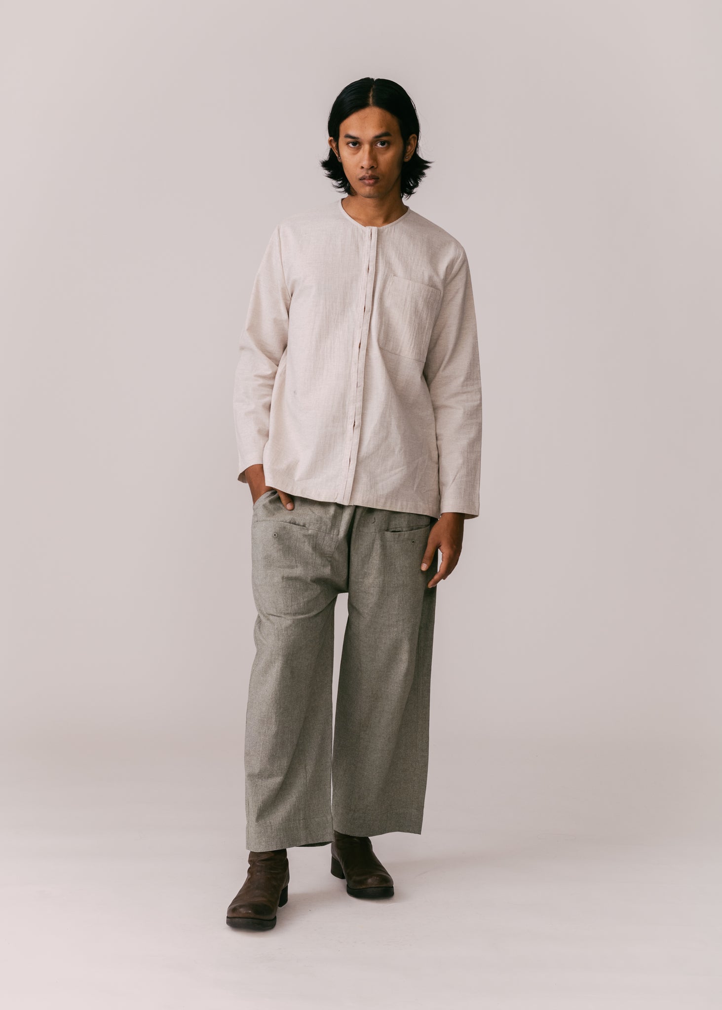 Unisex: Tahan Panelled Pants (Olive)