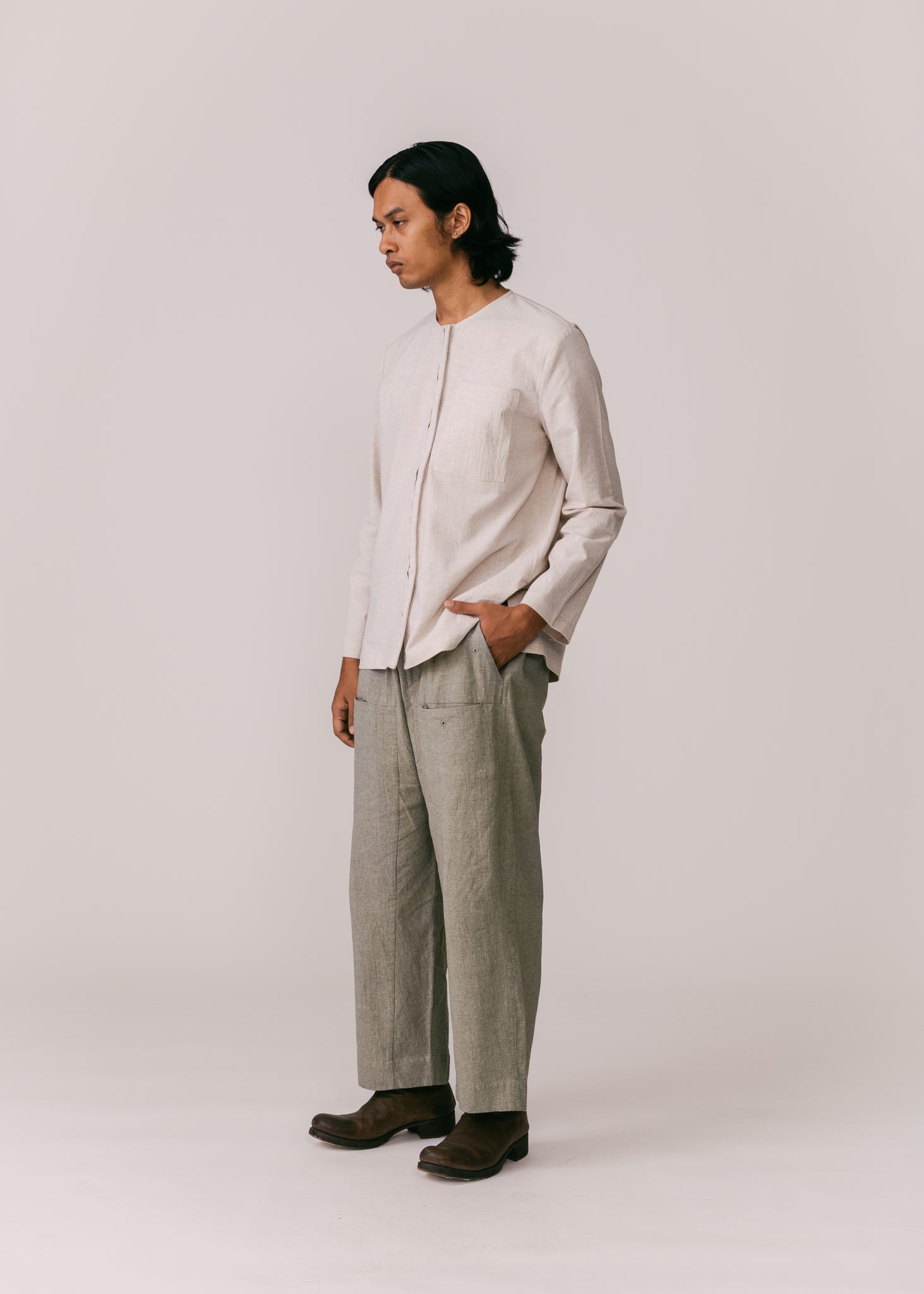 Unisex: Tahan Panelled Pants (Olive)