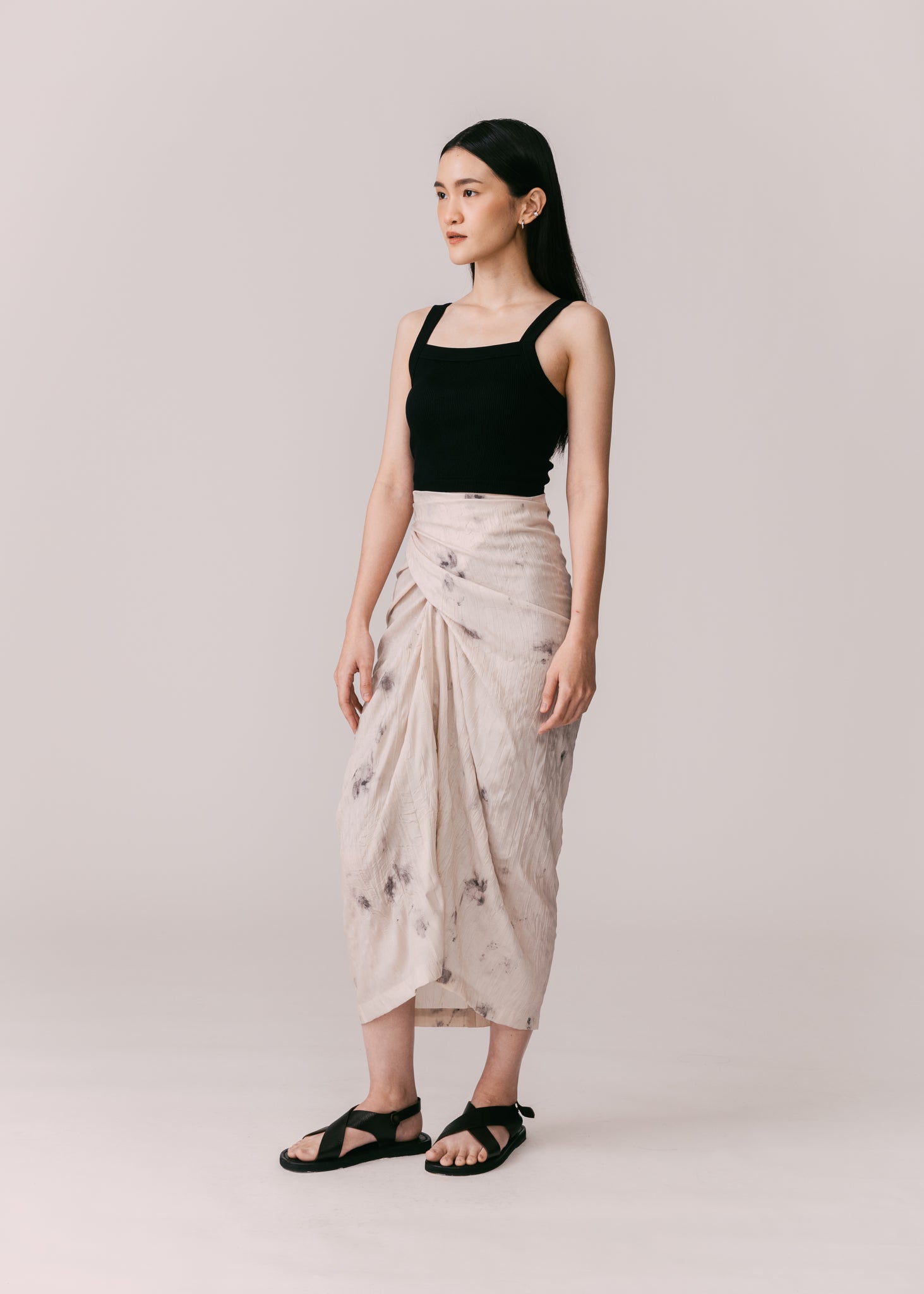 Women: Cambah Knot Sarung (Grey Tie Dye)