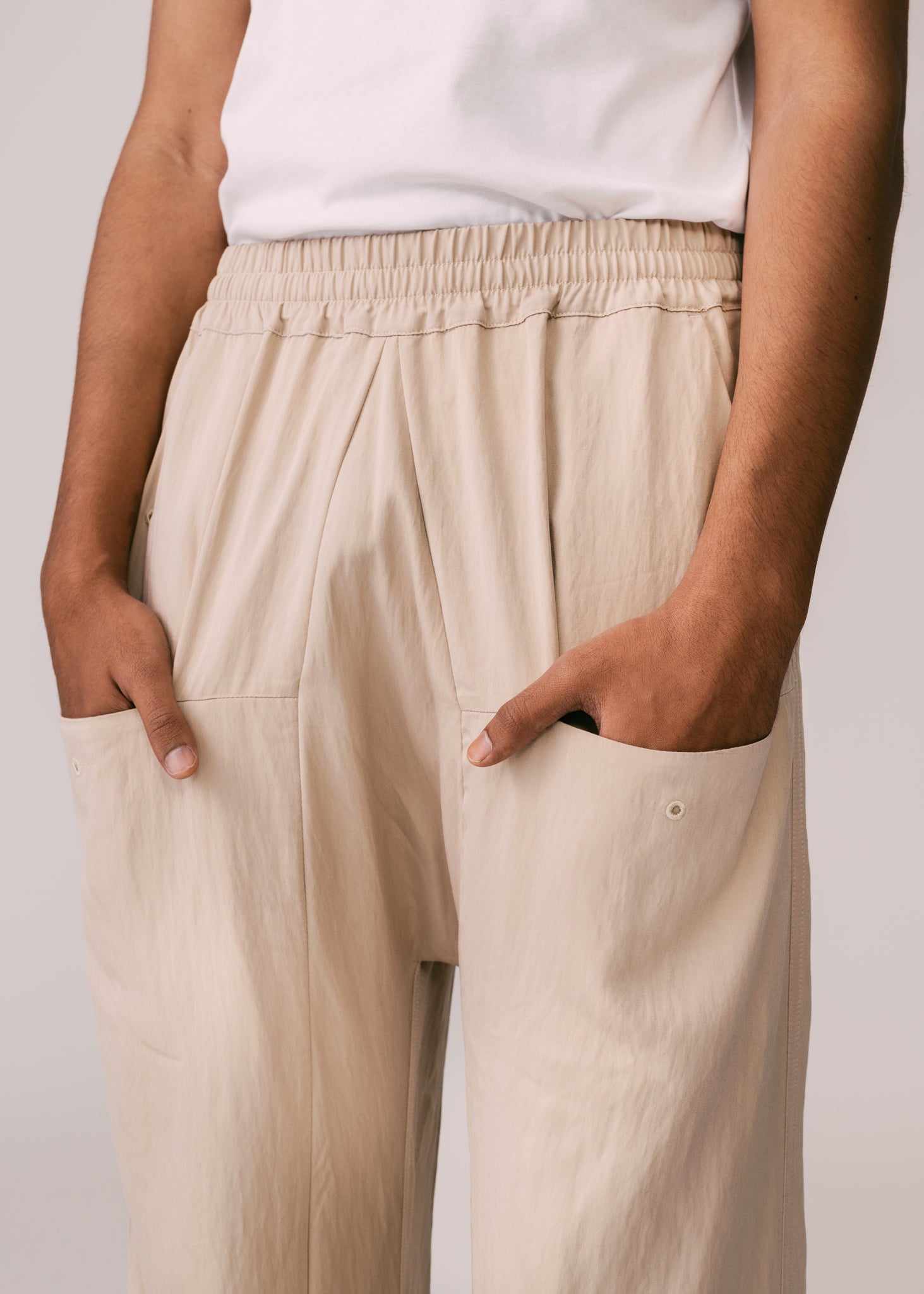 Unisex: Tahan Panelled Pants (Beige)