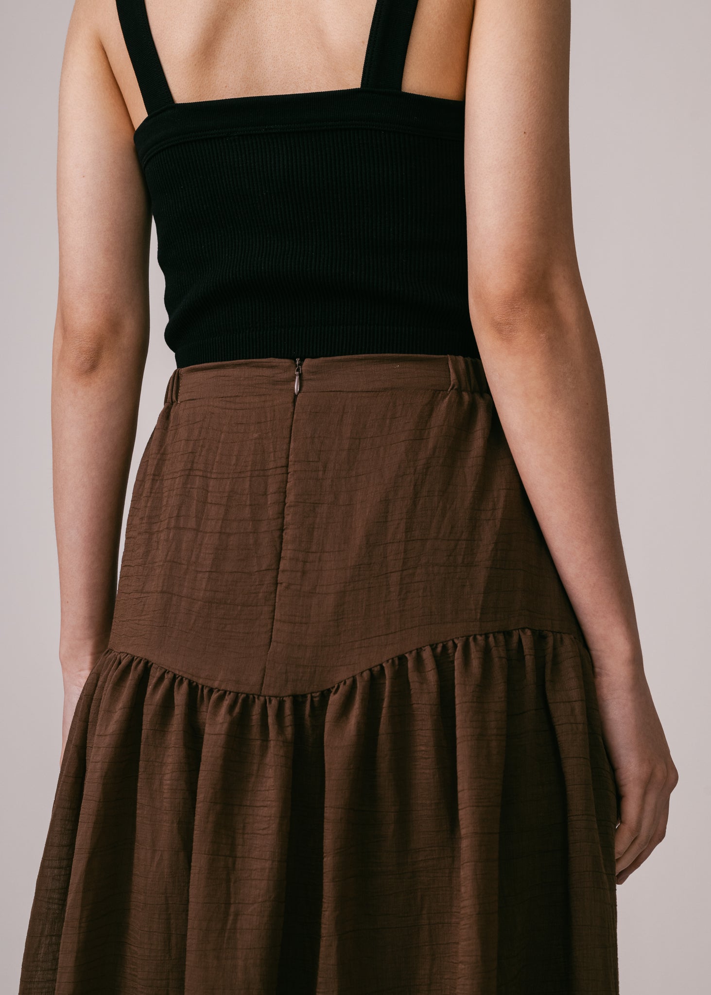 Women: Terbit Gathered Sarung (Dark Brown)