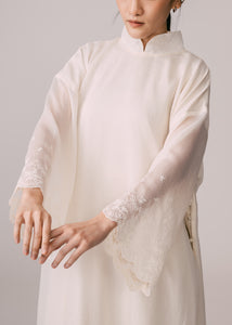 Women: Terbit Loose Kurung Top (Beige)