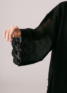 Women: Terbit Loose Kurung Top (Black)