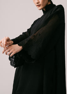 Women: Terbit Loose Kurung Top (Black)