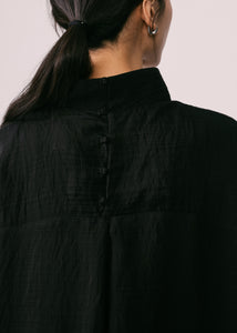 Women: Terbit Loose Kurung Top (Black)