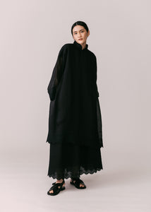 Women: Terbit Loose Kurung Top (Black)