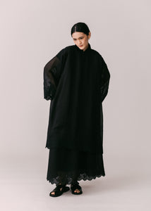 Women: Terbit Loose Kurung Top (Black)