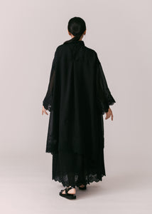 Women: Terbit Loose Kurung Top (Black)