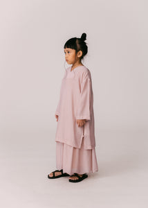 Kids: Terbit Gathered Skirt (Dusty Pink)