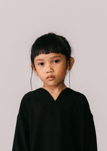 Kids: Terbit Kurung Top (Black)